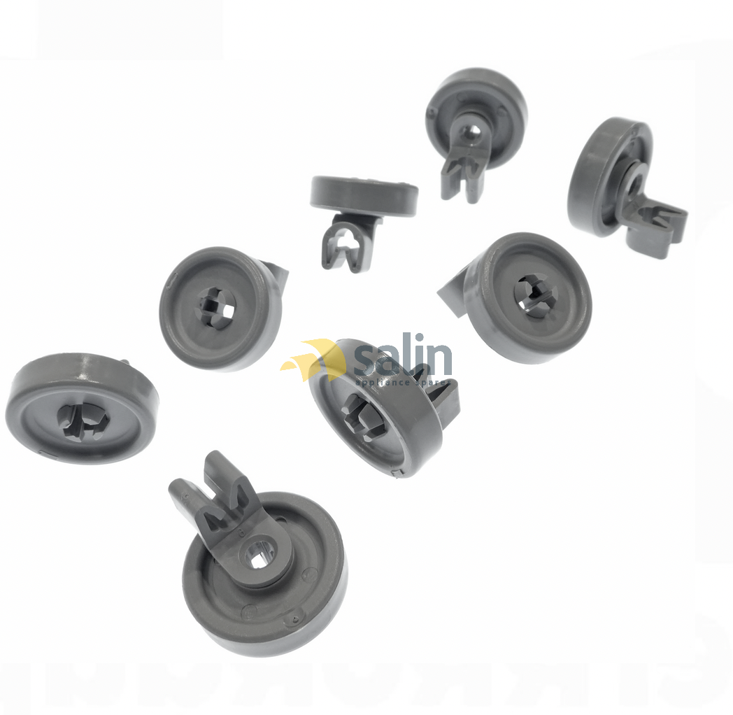 Genuine Asko Dishwasher Basket Wheels (packet Of 8) Suits D1896, D1706