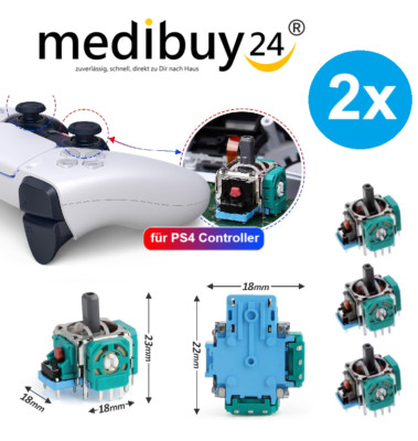 Analogstick für PS4 Playstation 4 Controller 3D Sensor Steuermodul Thumbstick 2x
