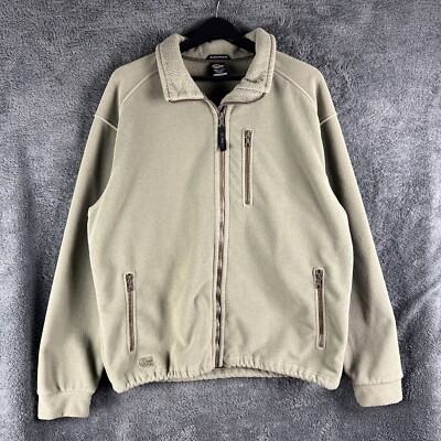 Lowe Alpine Fleece Herren Large Beige Pullover Aleuten Polartec Wandern Outdoor 90s
