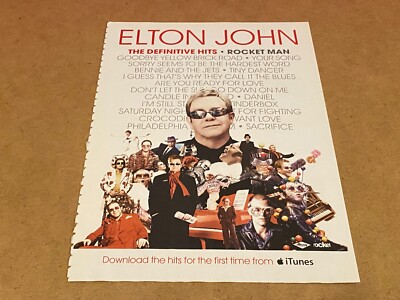 PEEP27 MAGAZIN WERBUNG 11X8'' ITUNES - ELTON JOHN - ROCKET MAN