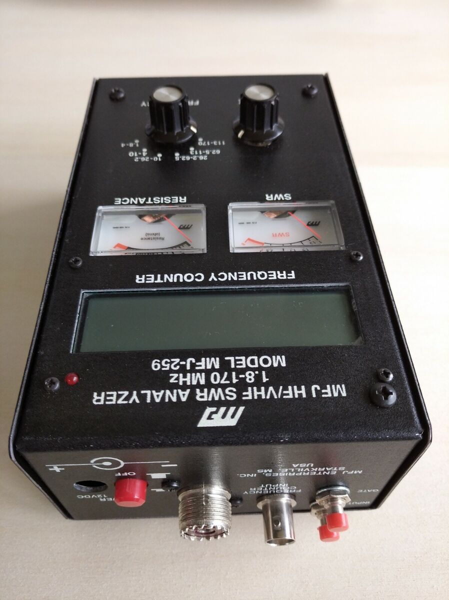 MFJ-259 HF/VHF SWR ANALIZER with RF Resistance Meter and MFJ-259 HF/VHF SWR ANALIZER with RF Resistance Meter and