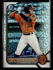 2022 Bowman #BCP-19 Adrian Sugastey Chrome Prospects Mojo Refractor card