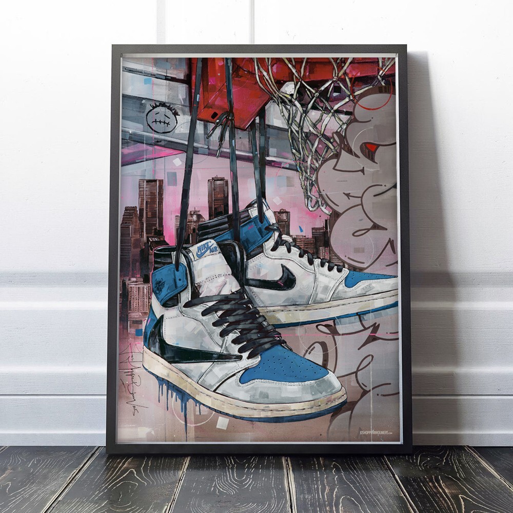 Air Jordan 1 Travis Scott Fragment poster (50x70cm / 19.68×27.56