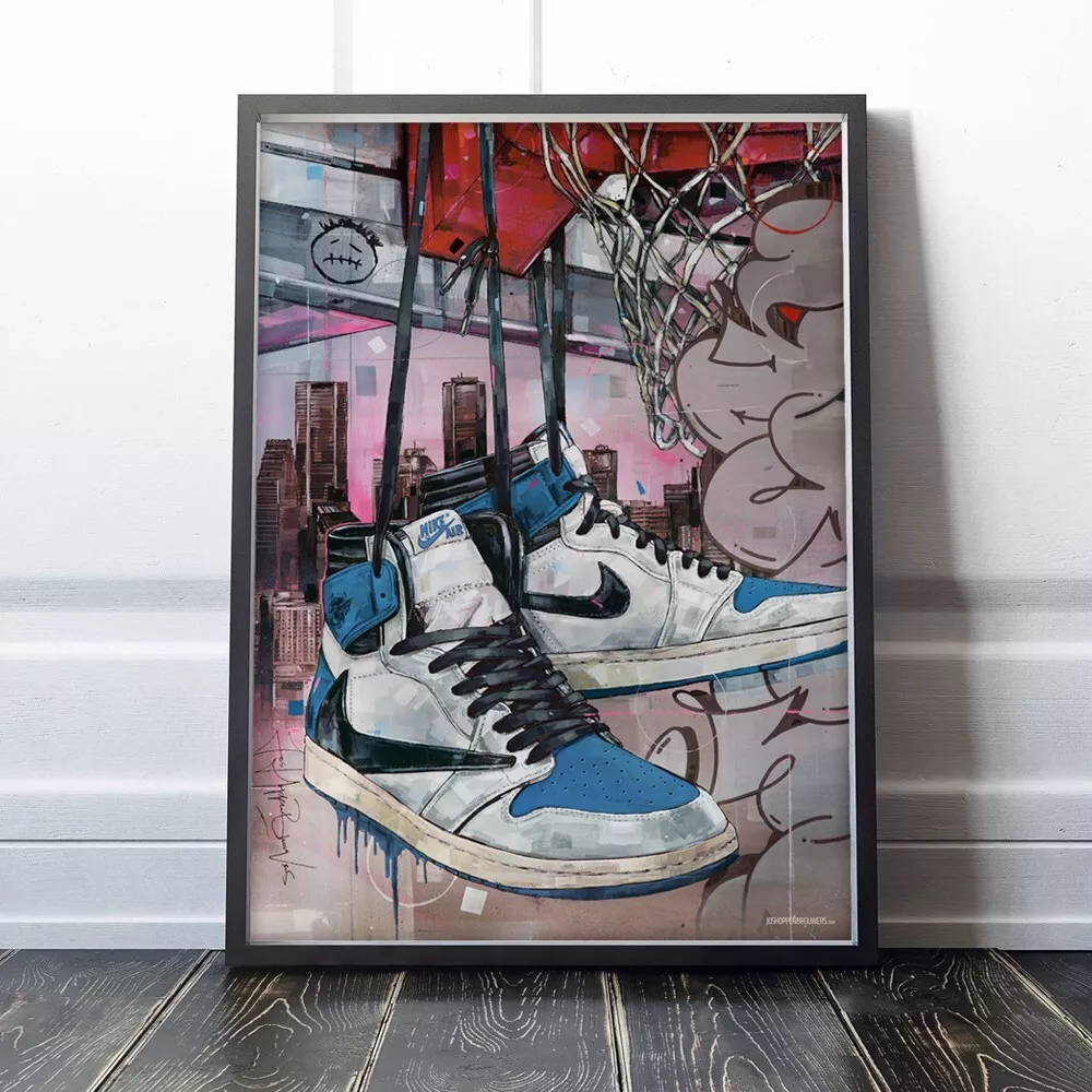 Travis Scott/Fragment x Air Jordan 1 Poster - A Fragment of Your Imagi