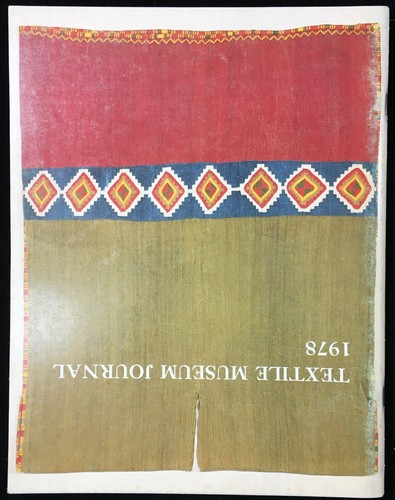 Textile Museum Journal 1978 - Inca Tunics Japanese Cloth Carpet Collections