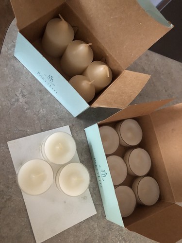 Partylite Jasmine Tealights (9) Votives (4) NEW NIB