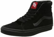 Vans SK8 Hi Negro Negro Gamuza Unisex Gamuza Entrenadores Botas