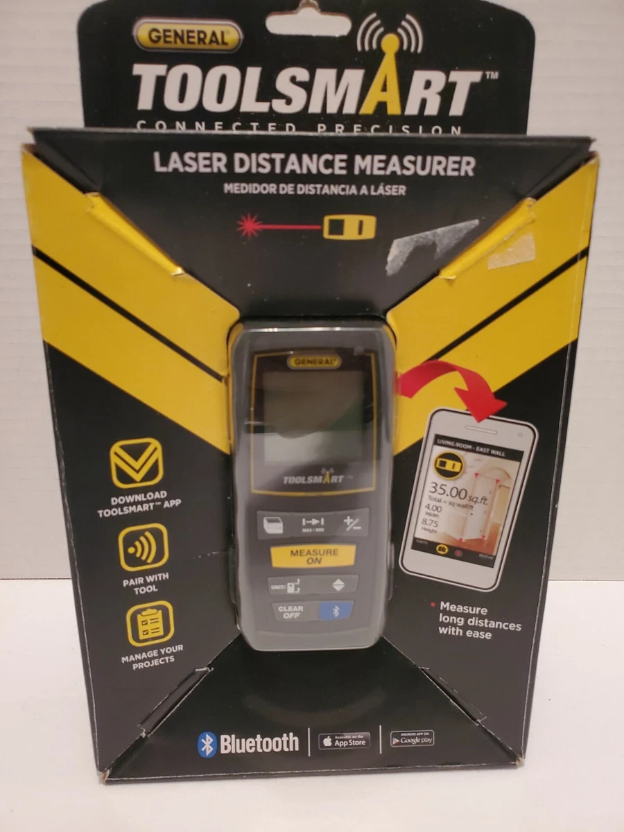 General ToolSmart TS01 Laser Distance Measure w Bluetooth eBay