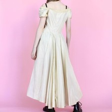 Vintage Antique Taffeta Wedding Dress