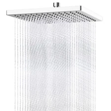 Thickness Metal Rain Shower Head,12 Inch High Pressure Square Large Shower Heads
