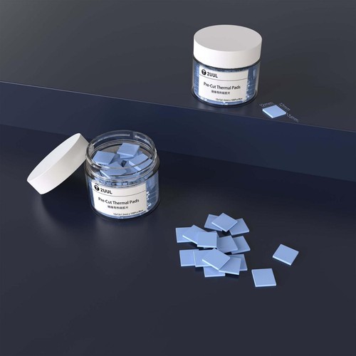 Blue 12x12x1.5 mm GPU CPU Heatsink Cooling Thermal Conductive Silicone Pad H - Afbeelding 13 van 13