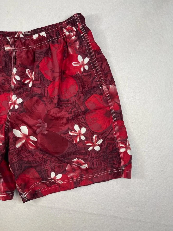 Trader Bay Men's Swim Trunk Board Shorts Size Large. Red Swimsuit pants - Image 3 of 4