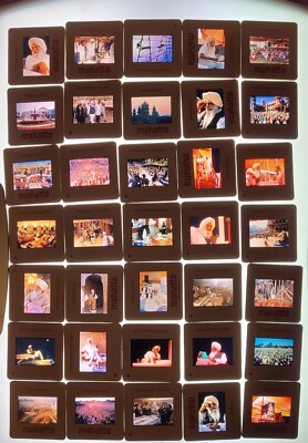 CHARAN SINGH SIKH ASIAN SLIDES 48 OF THEM GURU SANT PUNJAB INDIA