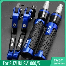 For SUZUKI SV1000/S CNC Motorcycle Brake Clutch Levers Handlebar Grips Set