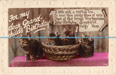R354836 Postkarte Für meine lieben Enkelkinder Geburtstag 1179 RP
