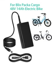 AC/DC Adapter For Blix Packa Cargo 48V 14Ah Electric Bike eBike Battery Charger