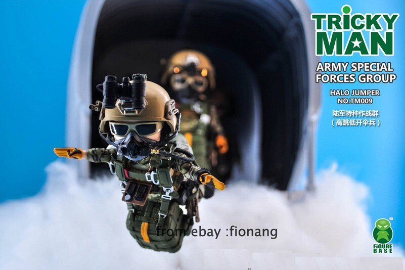 FigureBase 6 inches TRICKYMAN Series HALO Paratroops TM009
