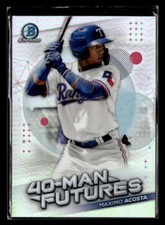 2021 Bowman Chrome #FMF-16 Maximo Acosta 40-Man Futures Card Texas Rangers