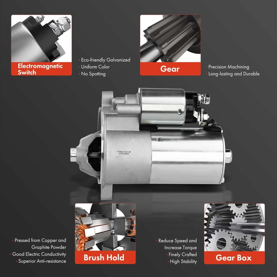 Motor De Arranque Para Ford Explorer 1991-2003 Mazda B4000 94-10 Navajo 1.4kW CW 10T Foto 4 de 4