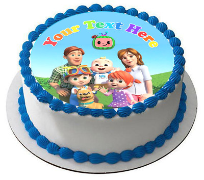 Cocomelon Edible Image Topper For Cake Edible Pre Cut Sticker Ebay