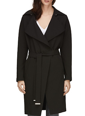 Soia & Kyo Womens Black Sera Long Coat L43508 Size XXS