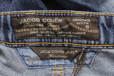 JACOB COHEN 613 Jeans Men's W35 Slim Fit Handmade Button Fly