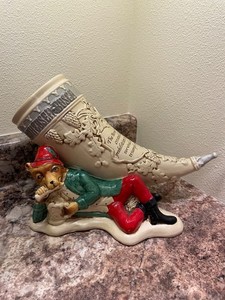Budweiser Anheuser-Busch Bevo Fox Ceramic Horn  Stein CS672