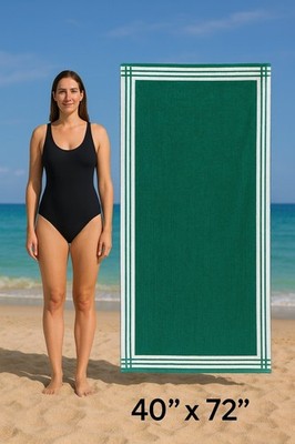 2 Pack Better Homes & Gardens Oversized Resort Beach Towels 40×72 Cabana Stripe