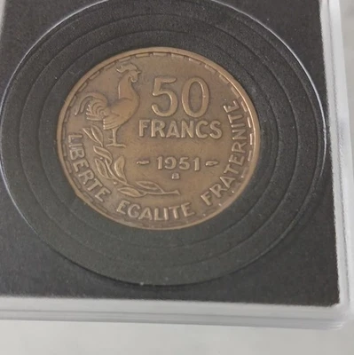 Pièce 50 Francs 1951 B République Française Marianne Liberté Égalité Fraternité - Photo 1/2
