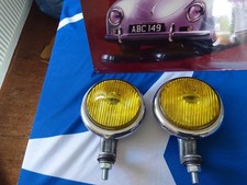Bosch Yellow Chrom Vw Beetle Mercedes Porsche 356 Fog Lights Lamps