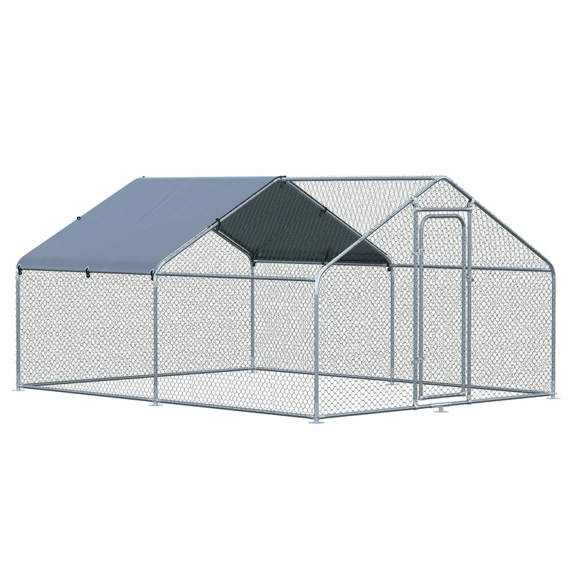 Large Chicken Coop Metal Chicken Run for Chickens with Waterproof