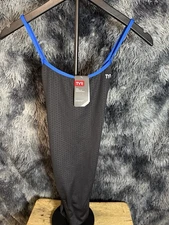 New-TYR Hexa DiamondFit Swim Suit- Ladies Size 36 (L)- Black/Blue