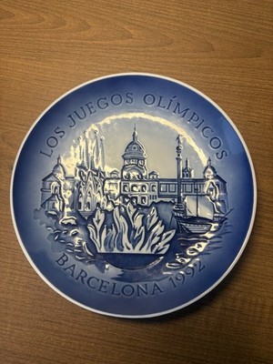 Bing & Grondahl Copenhagen 1992 Barcelona Olympics plate 7 1/4'' - Handmade By MC