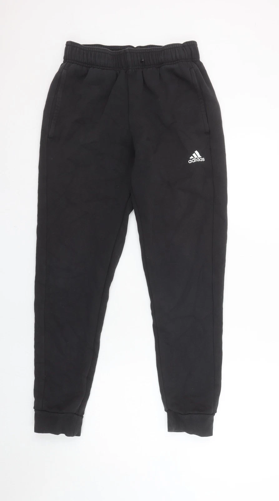 Adidas Men's Black Small Jogger Trousers Elastic Waist Sweatpants