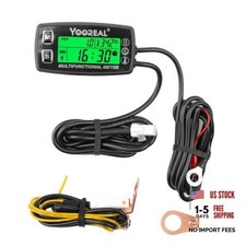 Backlit Digital Tach Hour Meter HM035A1 - Temperature Gauge