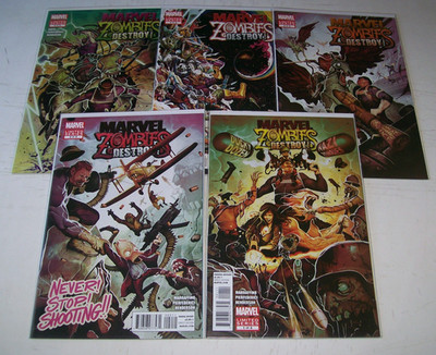 Marvel Zombies Destroy! #1 2 3 4 5 1-5 Complete series Marvel 2012