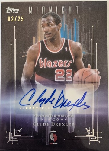 2025-26 Hoops 1989 Signatures Clyde Drexler Autograph SP Trail