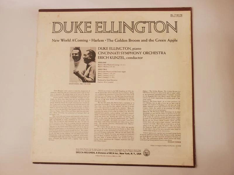 Duke Ellington, Cincinnati Symphony Orchestra, Erich Kunzel (Conductor) - Harle - Image 2 of 2