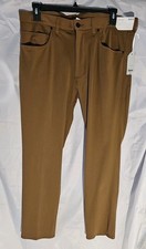 STYLUS SLIM FIT STRETCH MEN'S PANTS BROWN/SEPIA SIZE 36X30Straight Leg