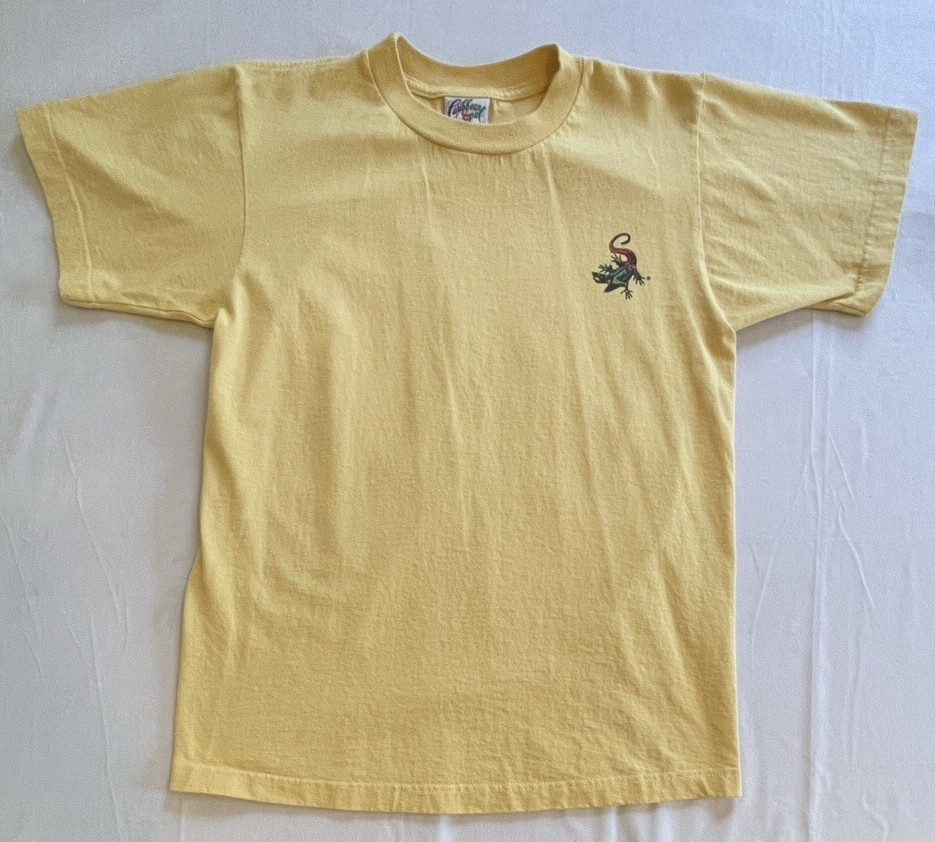 Caribbean Soul Mens Medium M Yellow GOT SALT? Parrot Made  Shirt USA 00s View 2