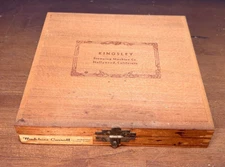 KINGSLEY Hot foil Stamping Printing Typeset ROMANY Lower case in Wood Box