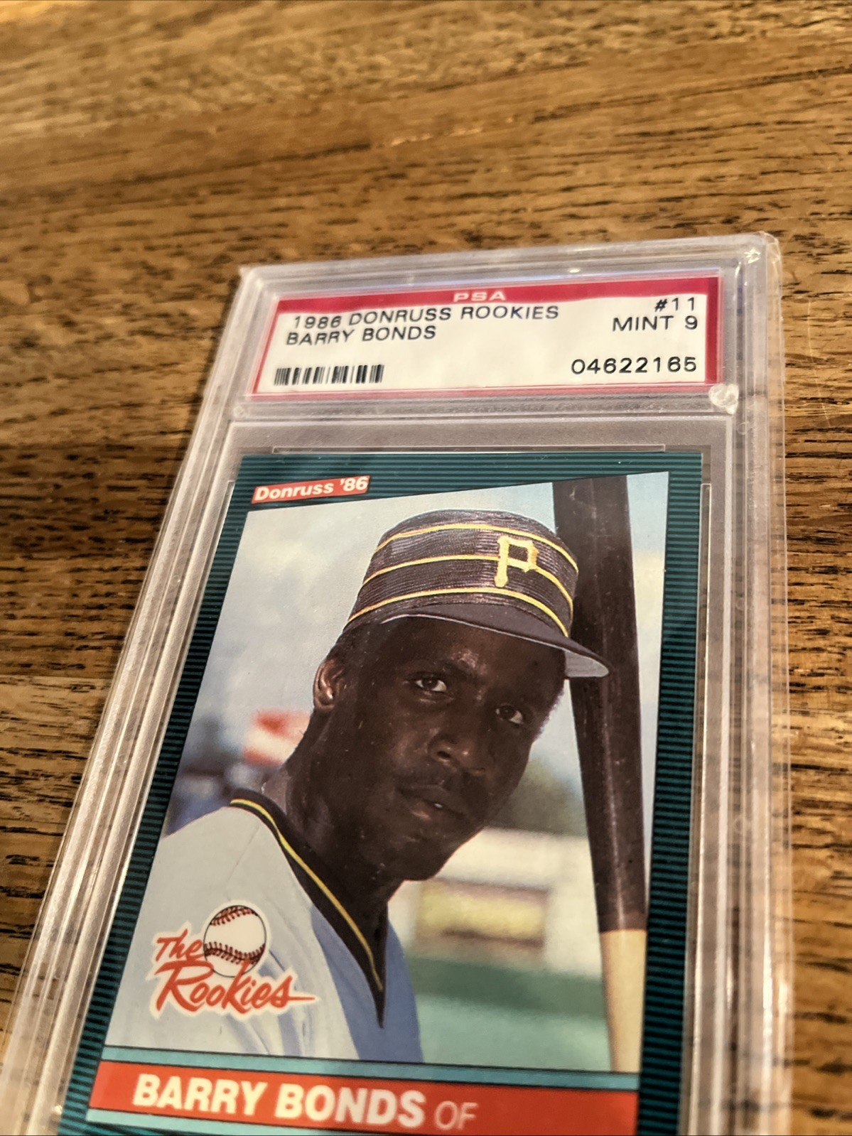 1986 Donruss Rookies Barry Bonds #11 PSA 9 Mint view 4
