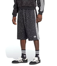 NEW MENS ADIDAS ORIGINALS OVERSIZE LEOPARD 3 STRIPES SHORTS SIZE LARGE  JV7657