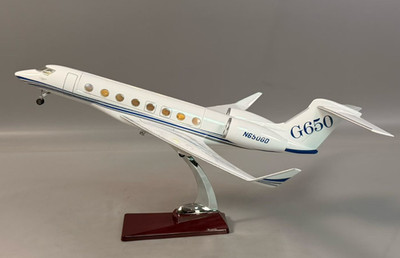 45CM 1:50 Gulfstream G650 Cabin Openable Business Jet Aircraft Resin Plane Model