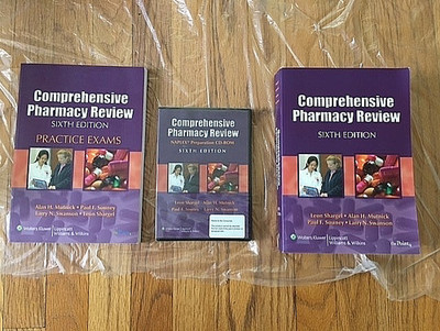 SET Comprehensive Pharmacy Review Practice Exams CD Rom 2 Books 6th Edition