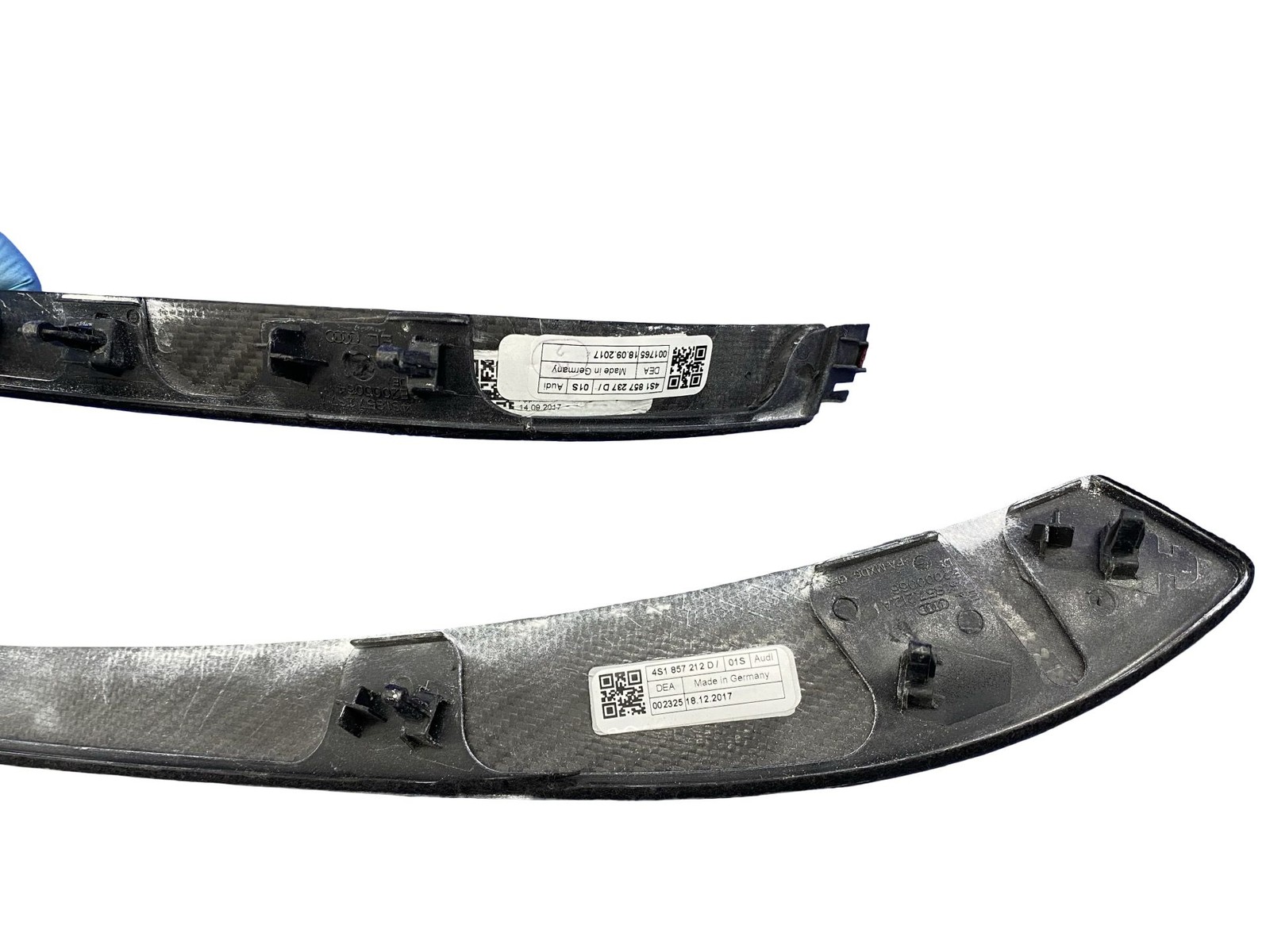 2017-2023 AUDI R8 V10 4S RWS OEM INTERIOR DASH DOOR AC VENT TRIM SET 4S1857211D