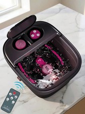 Remote Control Foot Spa Bath Heat Bubble Massager Pedicure Gifts Women