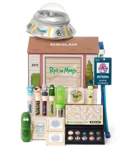 RICK AND MORTY 2.0 X ADULT SWIM Cheglam 12pcs FULL COLLECTION MAKEUP SET KIT