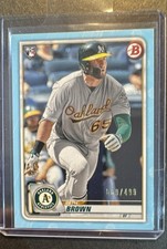 2020 Bowman - Seth Brown #44 Sky Blue /499 (RC)