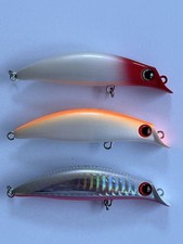 Ima Sasuke 75 Shad Fishing Lure Lot of 3 New Red Head Pearl Red Belly Colors